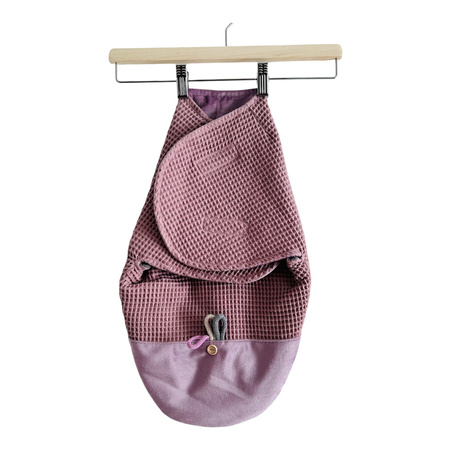 Otulacz niemowlęcy różowo-fioletowy