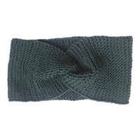 Opaska dla dzieci z wełny merino 100 % ręcznie robiona zieleń khaki